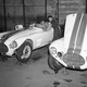 Briggs Cunningham talks with one of his drivers, Fred Whacker on June 9, 1952 at Le Mans. (AP Photo/Michael Nash)